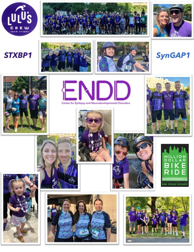 2024 Million Dollar Bike Ride for STXBP1 and SynGAP1 collage