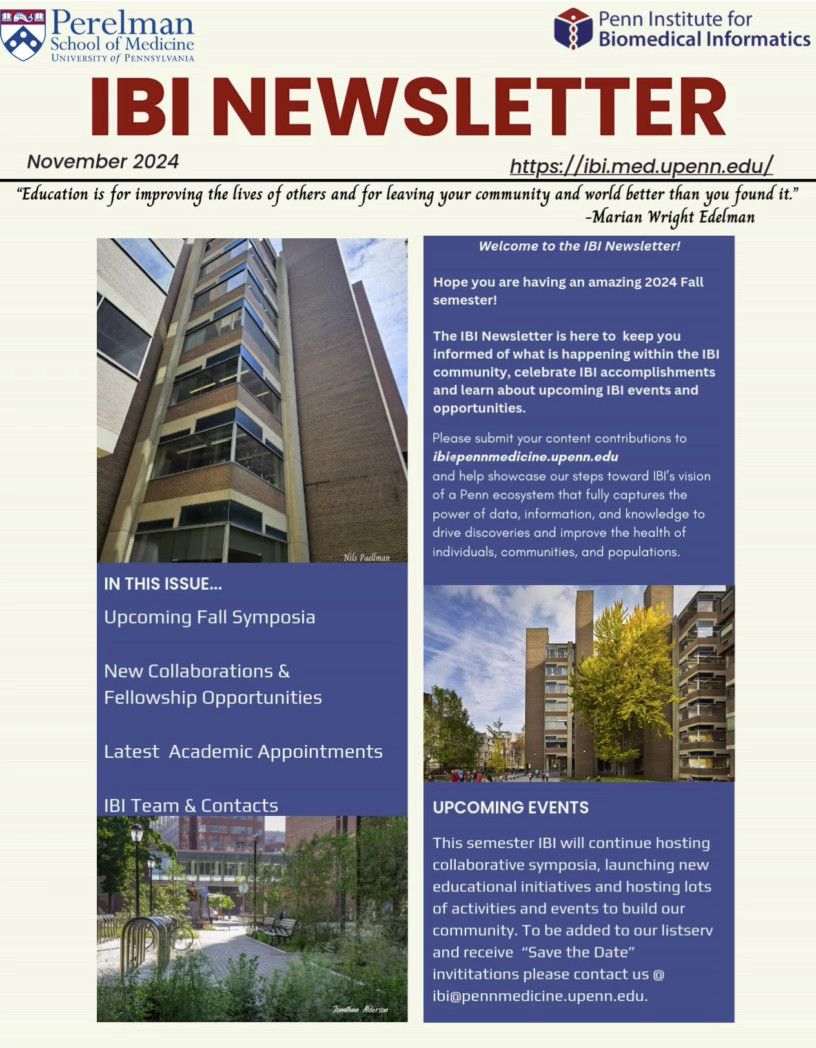 November 2024 IBI Newsletter